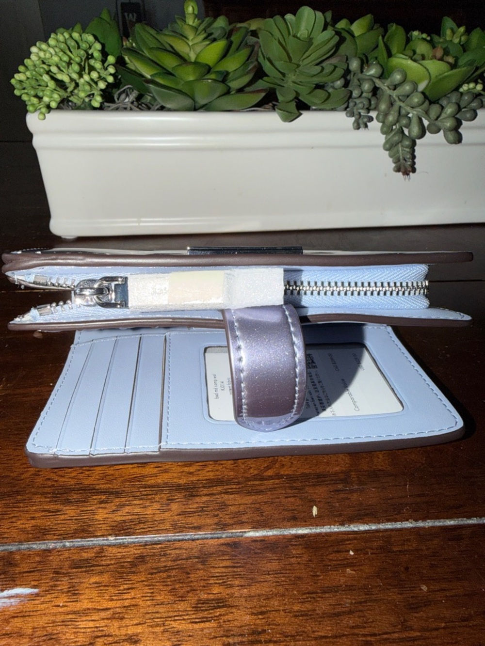 NWT Kate Spade Metallic Lavender Wallet - Picture 5 of 9